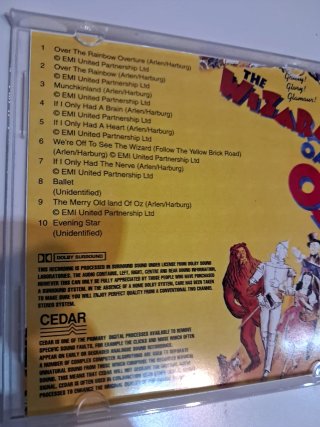 CD The Wizard of Oz - CC Productions
