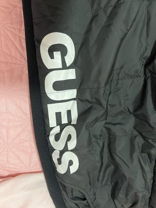 Pantalón acolchado Guess Negro