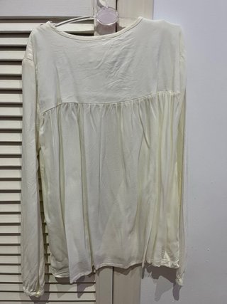 Camiseta Blanca Manga Larga YD 11-12 años