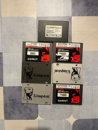Lote de 7 Discos Duros SSD Kingston 120GB