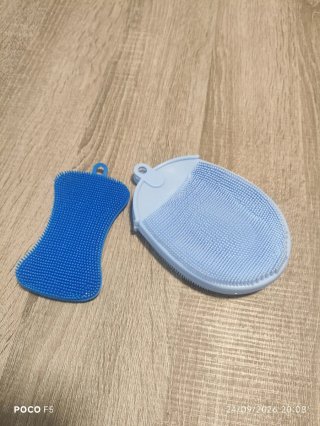 Esponjas de limpieza silicona azul