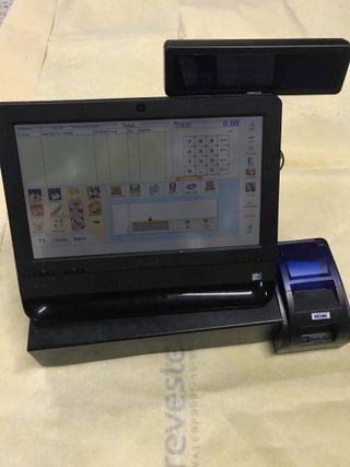 TPV para comercio con impresora y visor