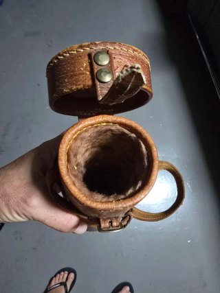 Funda de cuero para visor