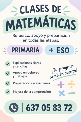 Clases particulares matemáticas