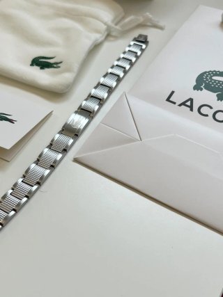 Pulsera Lacoste hombre Plateada acero inoxidable
