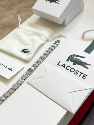 Pulsera Lacoste hombre Plateada acero inoxidable