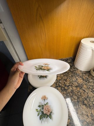 Set de 18 Platos de Cristal vintage