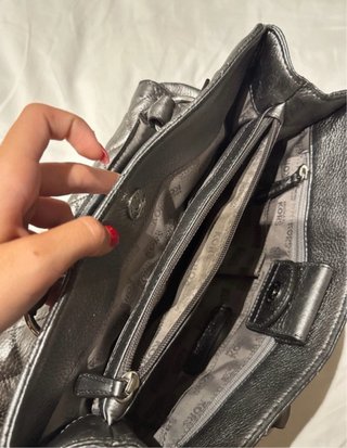 Bolso Michael Kors Gris/Plata Acolchado