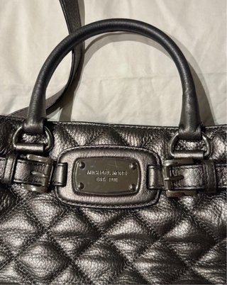 Bolso Michael Kors Gris/Plata Acolchado
