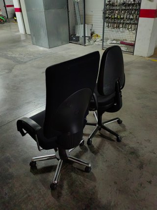 2 Sillas de Oficina Negras
