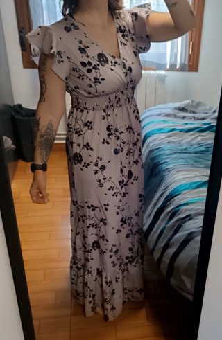 Vestido largo estilo boho
