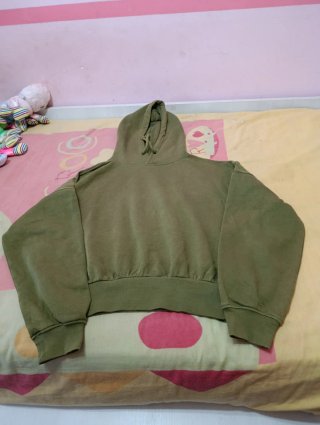 Sudadera con capucha verde
