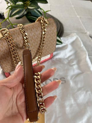 Bolso Michael Kors Beige y Rojo