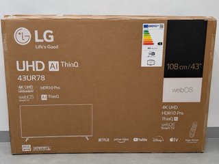 Smart TV LG 43UR78 43” 4K UHD