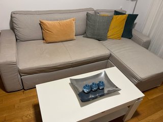 Sofá Cama Chaise Longue Gris