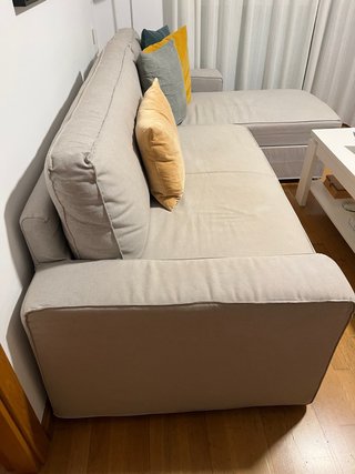 Sofá Cama Chaise Longue Gris