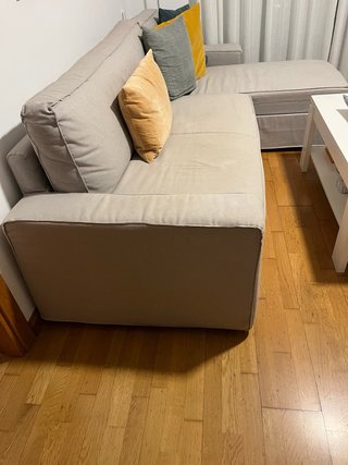 Sofá Cama Chaise Longue Gris