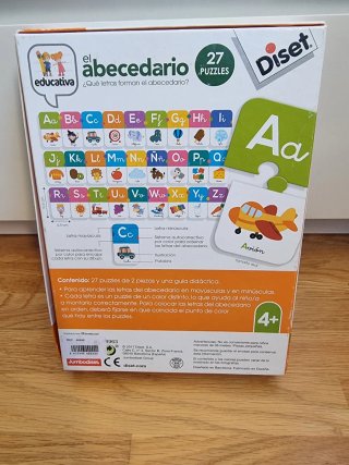 Lote 3 Puzzles Abecedario y Aprender Inglés