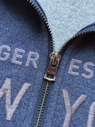 Tommy Hilfiger Navy Blue Zip Sweatshirt New York
