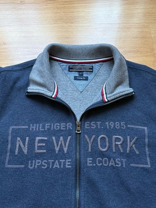 Tommy Hilfiger Navy Blue Zip Sweatshirt New York