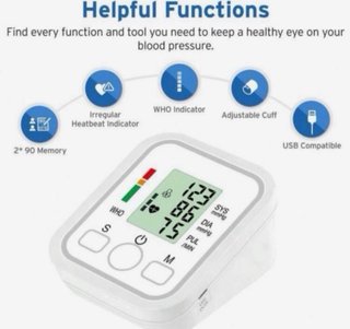 Tensiómetro Digital Portátil con Pantalla LED