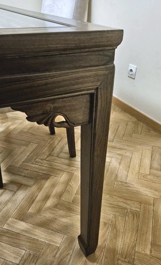 Mesa de Salón con Tablero Celosía + 6 sillas