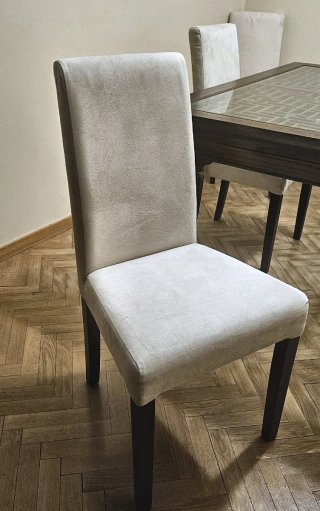 Mesa de Salón con Tablero Celosía + 6 sillas