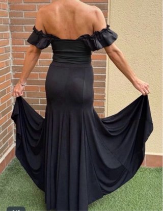 Falda flamenco ensayo negra
