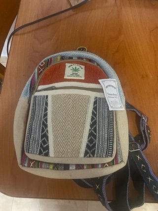 Mochila artesanal Himalayan beige multicolor