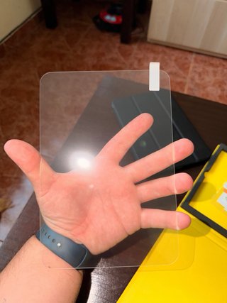 iPad mini com capa e películas
