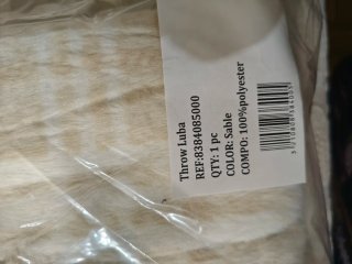 Manta sofá imitación pelo de conejo
