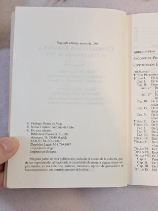 Constitución española de 27 de diciembre de 1978