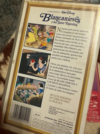 Lote 3 Cintas VHS Disney Clásicos