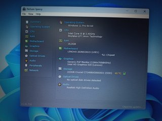Portátil Lenovo Core i5 16GB RAM SSD