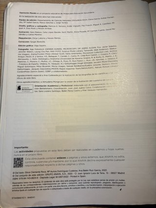 Biología y geología, 3 ESO, Operación mundo