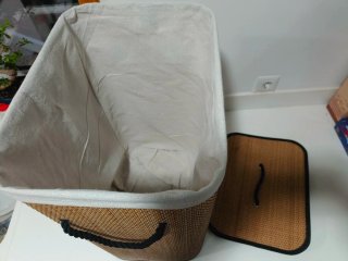 Cesto de Roupa em Bambu