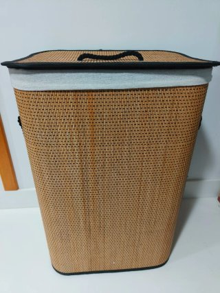 Cesto de Roupa em Bambu