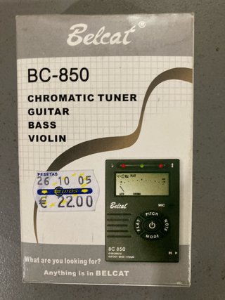 Afinador Belcat BC-850 Cromático Guitarra Bajo