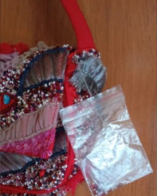 Bolso de fiesta rojo