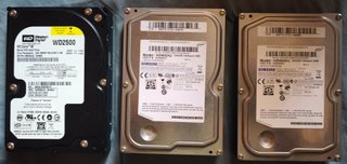 Pack 3 Discos Duros HDD 3.5" SATA 1.25TB Total