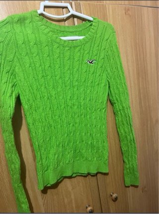 Jersey Hollister Verde Trenzado