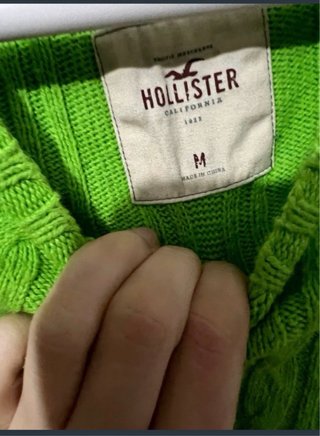 Jersey Hollister Verde Trenzado