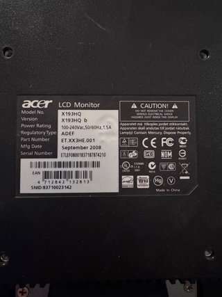 Monitor TV LG Negro