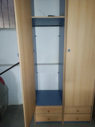 Armario de Madera con Dos Puertas son 2 modulos