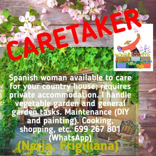 CARETAKER/SERVICIO GUARDIANA DE FINCA