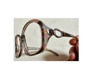 Años 70 gafas Barbudo tutti-frutti, mujer. Nuevas.