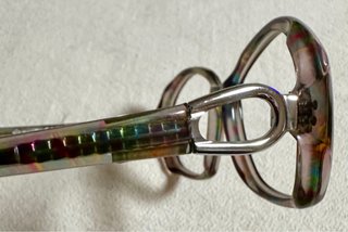 Años 70 gafas Barbudo tutti-frutti, mujer. Nuevas.