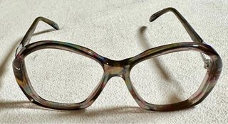 Años 70 gafas Barbudo tutti-frutti, mujer. Nuevas.