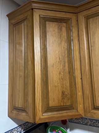 Módulo de cocina de madera de esquina