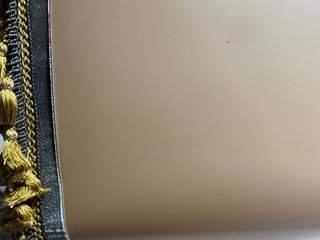 Pantalla lámpara vintage flecos